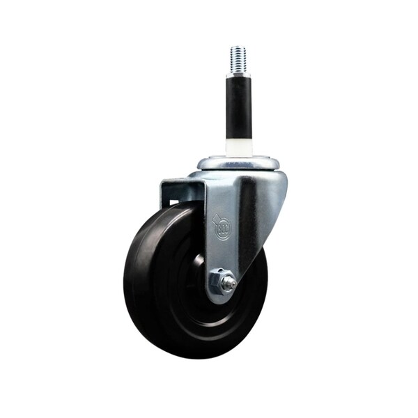 4'' Hard Rubber Wheel Swivel 7/8'' Expanding Stem Caster